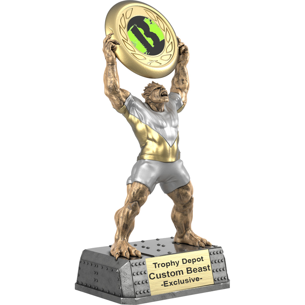 Custom Insert Holder Beast Sculpture Trophy - 12.75 inch [BXST13-i]