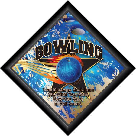 Diamond Plaque- Bowling [PFCDIA-8-BW]