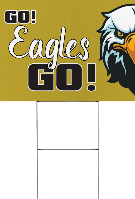 Eagle Mascot Yard Signs