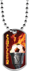 Soccer Flaming Torch Dog Tags [DTFLM-SC-112]