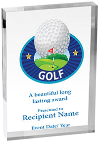 Golf Vibrix Acrylic Award [A46BV-GL]
