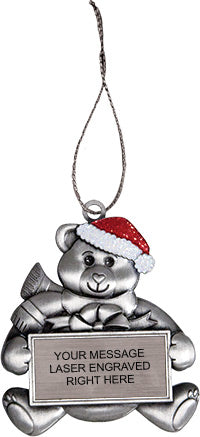 3D Christmas Bear Ornament [XMSO-43]