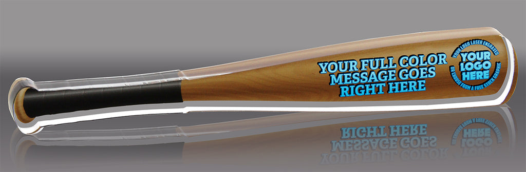 Baseball Bat Full Color Acrylic Award - 21 inch [ABAT-BS-21-FC-Q]