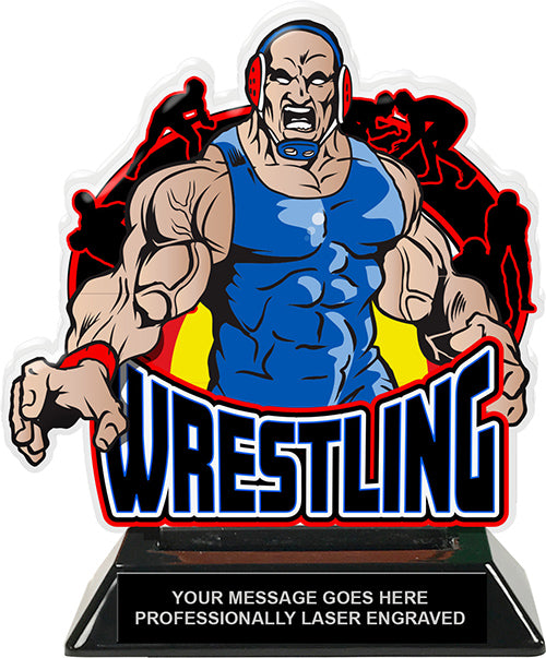 Wrestling Colorix-T Acrylic Trophies