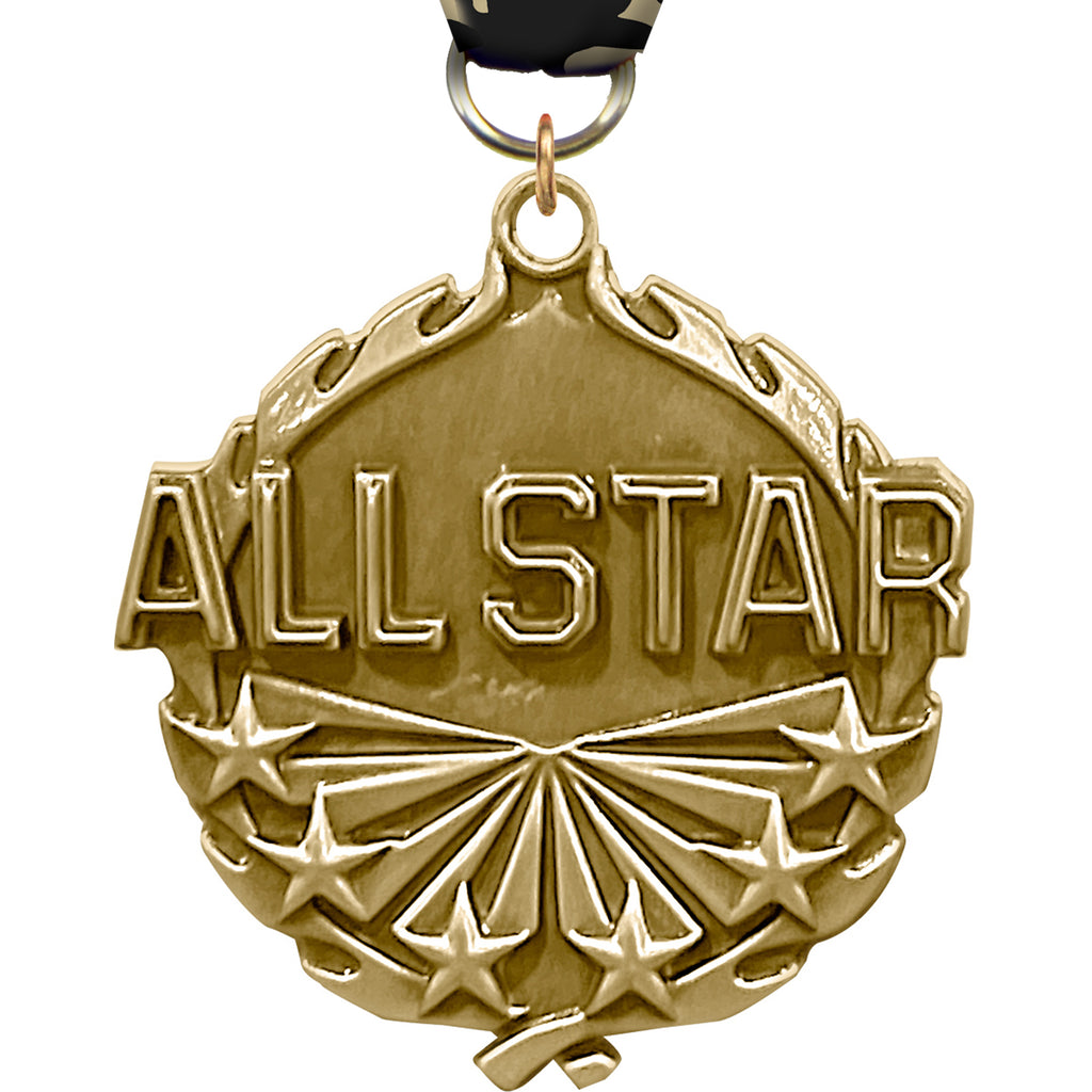 1.75 inch All Star Wreath Medal [MP18-ALSTR-G]