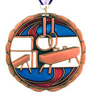 Gymnastics Epoxy Color Medal - Bronze [MEC2-GG-B]