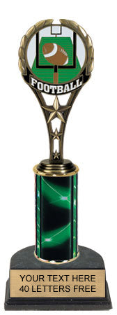 Football Painted Metal Sport Theme Trophy [PMT9-FB]
