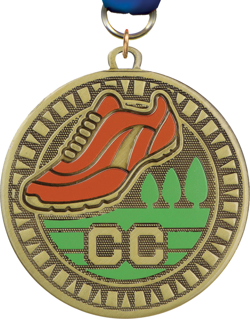 2 3/8" Cross Country Running Velocity Medal [MPVLCT2-CC]