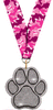 Glitter Paw Medal- Silver [MGPAW25-S]