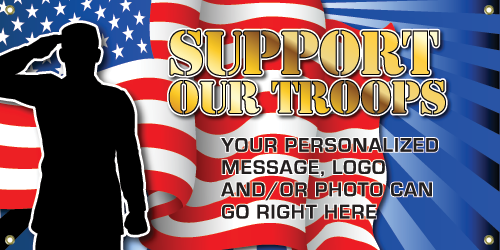 Vinyl Political Banners- Salute