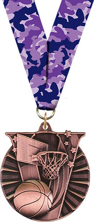 Basketball Victory Medal- Bronze [MVM2-BK-B]