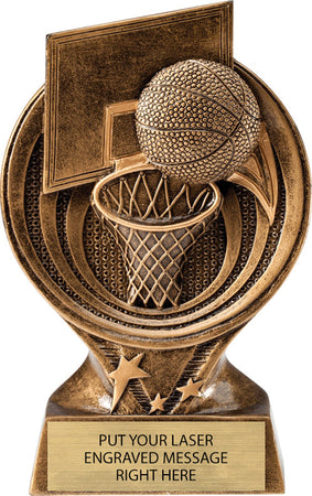 Basketball Saturn 6" Resin Trophy [RM26ST-BKG]