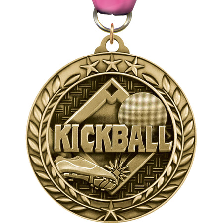 Kickball 1.75 inch Dimensional Medal [MSW1-KKBL]