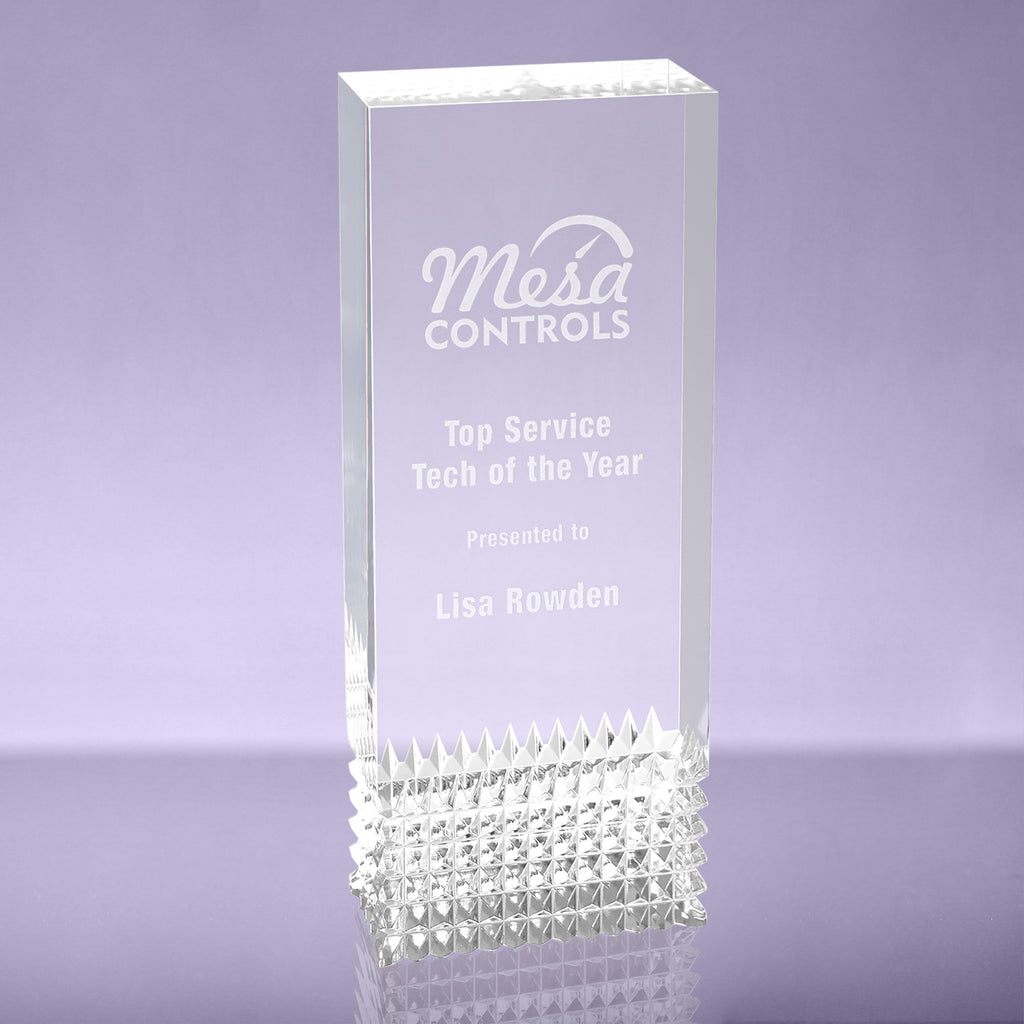 Silver Tribute Acrylic Award - 7 inch [AJTBT-7-S]
