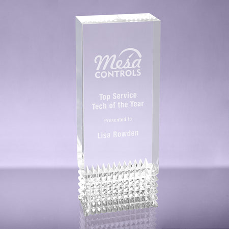 Silver Tribute Acrylic Award - 7 inch [AJTBT-7-S]