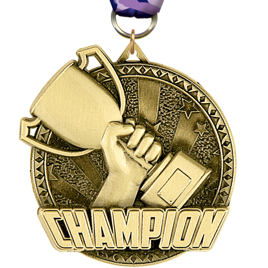 2" Champion Ultra-Impact 3-D Medal [MDTD2-CHMP]