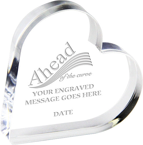 Acrylic Heart Awards- Engraved or Color