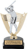 Baseball Victory Backdrop Figure on Horseshoe Base [THSVYB-8-BS]