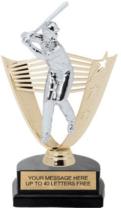 Baseball Victory Backdrop Figure on Horseshoe Base [THSVYB-8-BS]