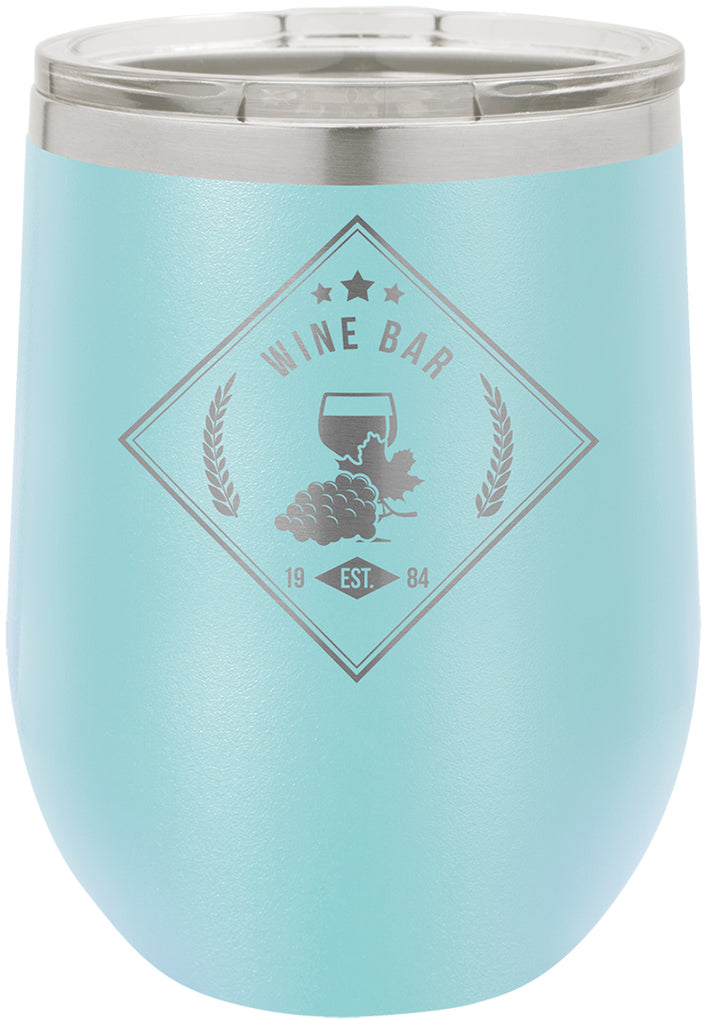 Polar Camel Vacuum Insulated Stemless Wine Glass - Light Blue [SWGJ8-LBLU]
