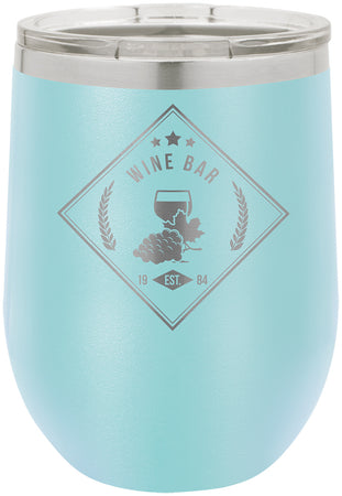 Polar Camel Vacuum Insulated Stemless Wine Glass - Light Blue [SWGJ8-LBLU]