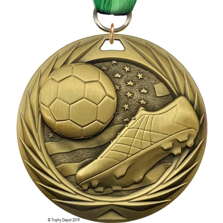 Soccer 1.75 inch Blade 3D Diecast Medal [MBD1-SC]