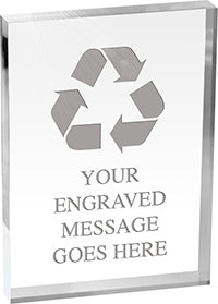 Vertical Clear Acrylic Block [A57BV-5X7]