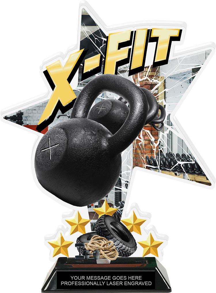 X-Fit Shattered Star Colorix Acrylic Trophies