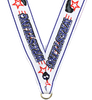 7/8 x 30 in. Wrestling Star Neck Ribbon [NKRB-1001]