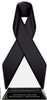 Black Ribbon Colorix-T Acrylic Trophy - 10 inch [TACR10-RBN-BLK-Q]