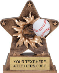 Baseball Star Burst Resin [RSTRB-BS]