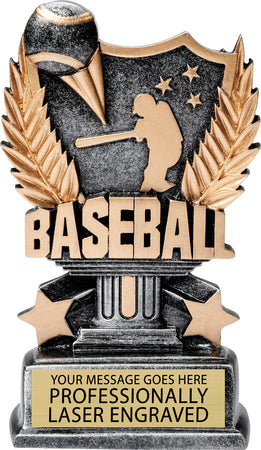 Baseball Silver Allstar Resin Trophy [RM70-01-BS-6]