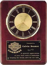 Rosewood stained piano finish vertical wall clock [TDC98]