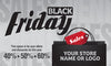 Black Friday Vinyl Banner- Shopping Bag [VB-BLKFR-BAG]
