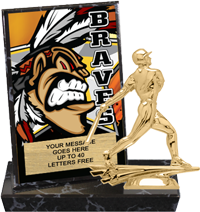 Braves Mascot Billboard Plaque [PBB6-MSCT-BRV]