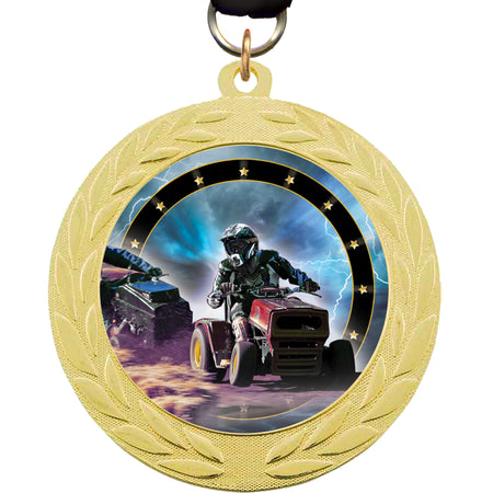 2.75" Bright Finish Wreath Insert Medal [MJ943W]