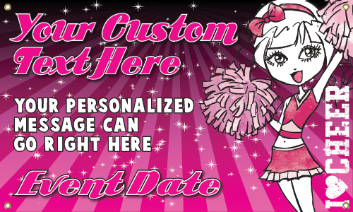Cheer Vinyl Banner- Sketch [VB-CH-CRTN]