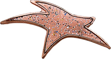 Bronze Sparkle Modern Star Pin [PCM-STR-592B]