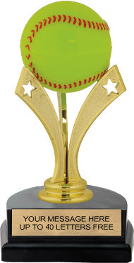 Softball Triple Star Pedestal Trophy [TSTR6-SB]