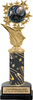 Color Insert Trophy w/ Column on Marble Tone Base [THSi10-C96]