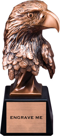 American Eagle Bust Bronze Resin Trophies