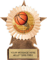 Star Ribbon Resin Trophy [RSTR11-S]