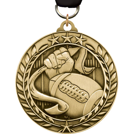 Flag Football Dimensional Medal [MSW2-FLGFB]