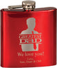 Stainless Steel Flask- Gloss Red Finish [FLSKJ-GRED]