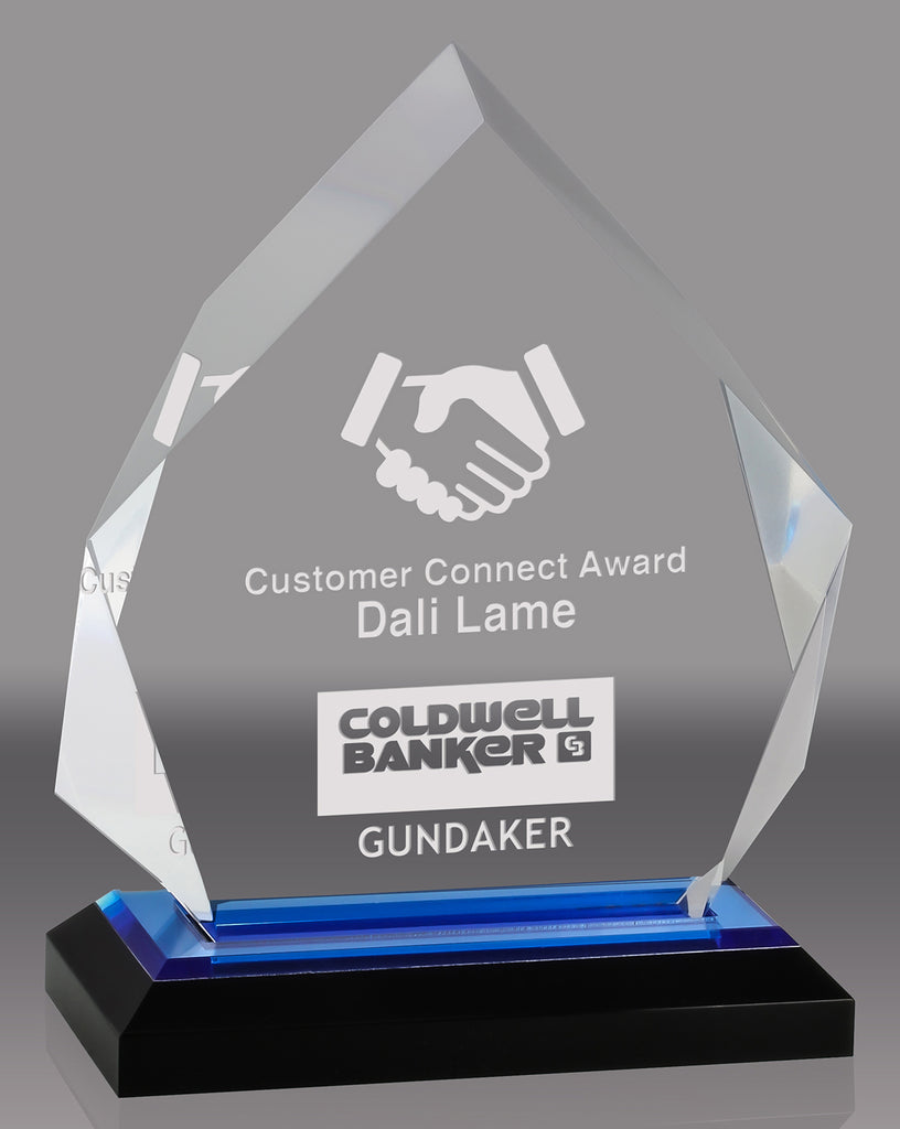 Acrylic Diamond with Blue Reflective Bottom- 6.75 inch [ADIA6-BLU]