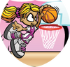 Basketball Female Pee-Wee Shield Insert [SH-3442]