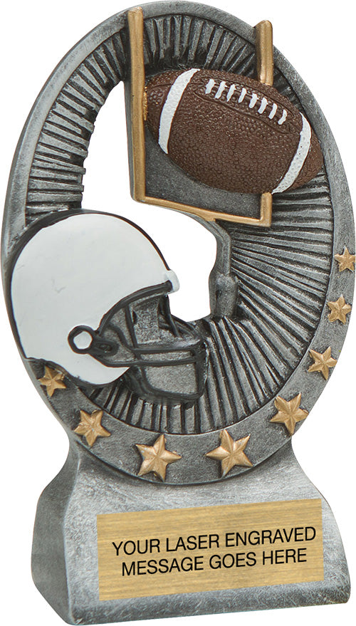 Football Star Bright Resin Trophy [RGSR6-FB]