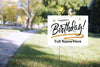 Birthday Gold & Silver Yard Sign - 24 x 18 inch [YS2418-BDAY-GNS]