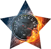 Auto/Racing: Fire & Water Star Insert [ST-4355]