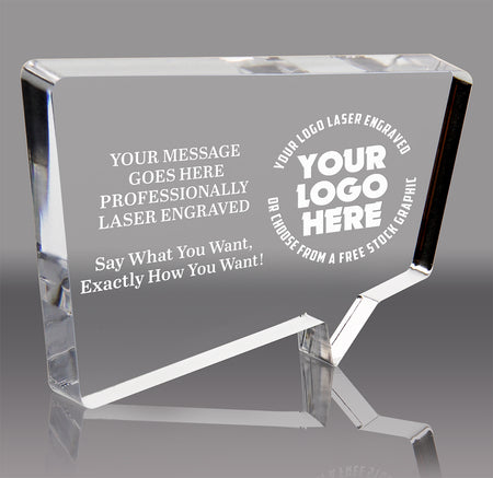 Speech Bubble Rectangle Acrylic Award - 8 x 5.5 inch [ATKBR-855-Q]